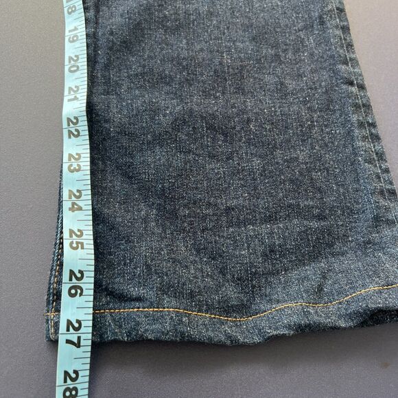 Madewell Womens 32 Fair Trade Dark Wash Classic‎ Stretch Skinny Flare Jean - Picture 7 of 11